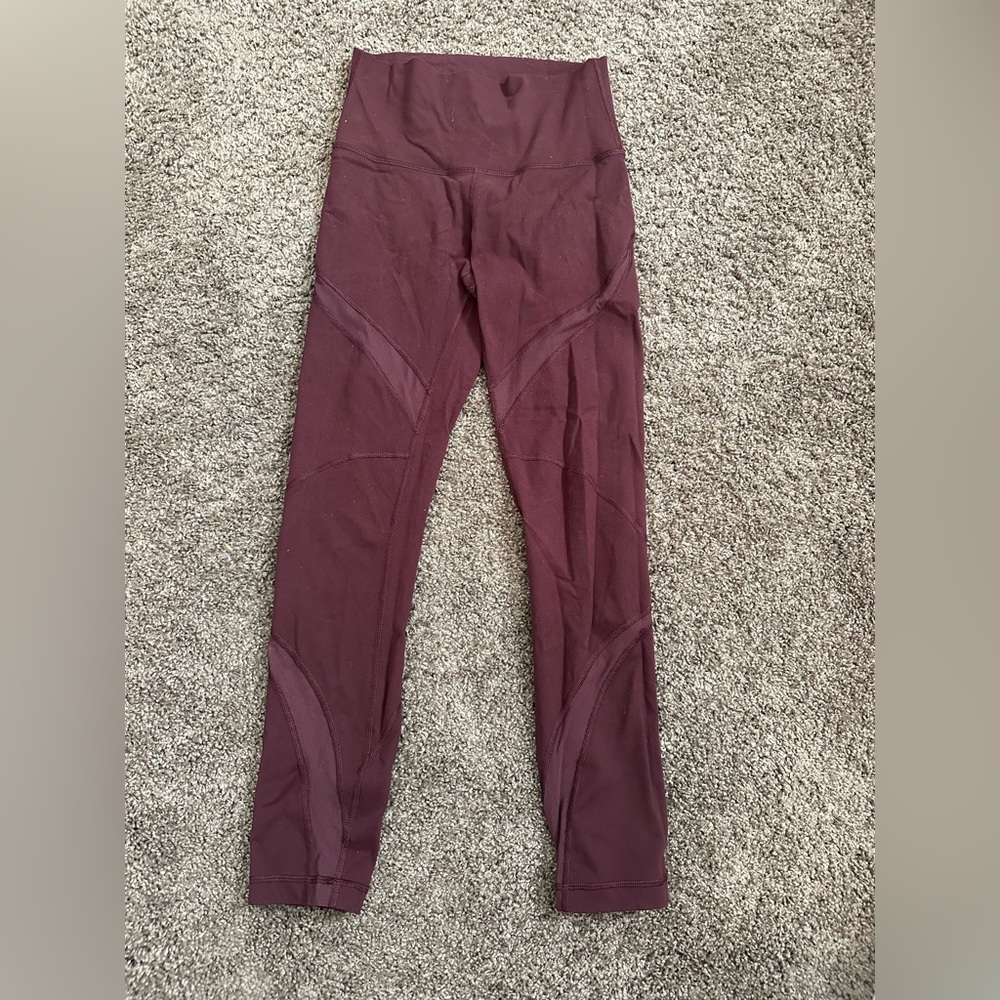 Lululemon leggings size 2 maroon